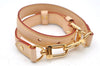 Authentic Louis Vuitton Leather Shoulder Strap Beige 21.9-26.6" LV Box 5273D