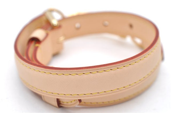 Authentic Louis Vuitton Leather Shoulder Strap Beige 21.9-26.6" LV Box 5273D