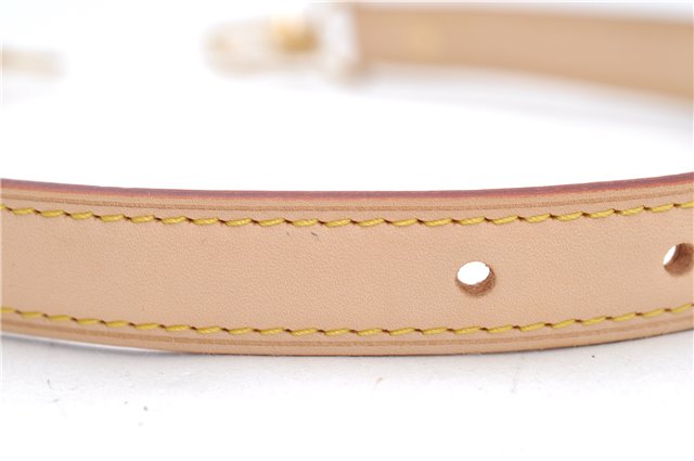 Authentic Louis Vuitton Leather Shoulder Strap Beige 21.9-26.6