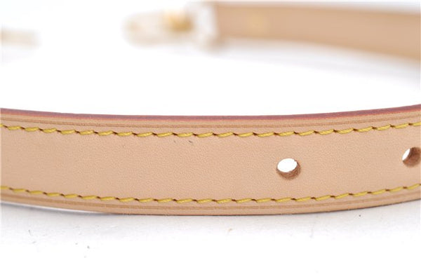 Authentic Louis Vuitton Leather Shoulder Strap Beige 21.9-26.6" LV Box 5273D