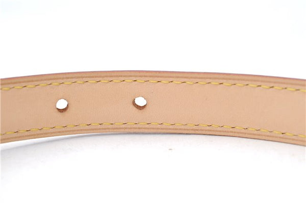 Authentic Louis Vuitton Leather Shoulder Strap Beige 21.9-26.6" LV Box 5273D