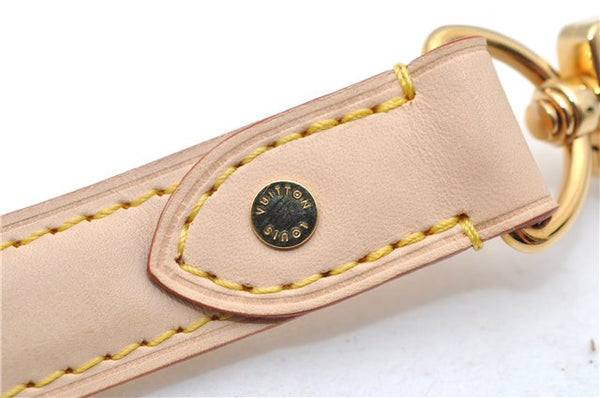 Authentic Louis Vuitton Leather Shoulder Strap Beige 21.9-26.6" LV Box 5273D