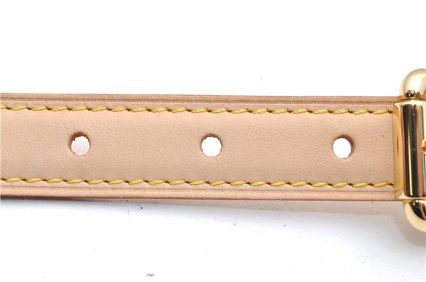 Authentic Louis Vuitton Leather Shoulder Strap Beige 21.9-26.6" LV Box 5273D