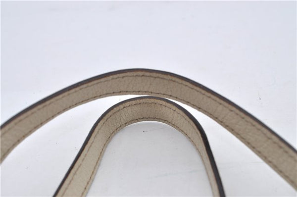 Authentic GUCCI Shoulder Tote Bag GG Canvas Leather 120840 Brown Ivory 5273E