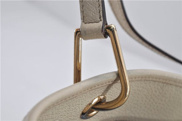 Authentic GUCCI Shoulder Tote Bag GG Canvas Leather 120840 Brown Ivory 5273E