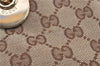 Authentic GUCCI Shoulder Tote Bag GG Canvas Leather 120840 Brown Ivory 5273E