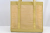 Authentic GUCCI Vintage Shoulder Tote Bag Mesh Leather Yellow 5273I