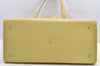 Authentic GUCCI Vintage Shoulder Tote Bag Mesh Leather Yellow 5273I