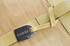 Authentic GUCCI Vintage Shoulder Tote Bag Mesh Leather Yellow 5273I