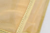 Authentic GUCCI Vintage Shoulder Tote Bag Mesh Leather Yellow 5273I