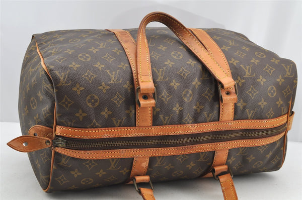 Authentic Louis Vuitton Monogram Sac Souple 45 Hand Boston Bag Old Model 5274I