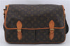Auth Louis Vuitton Monogram Gibeciere GM Shoulder Cross Body Bag M42246 LV 5276D
