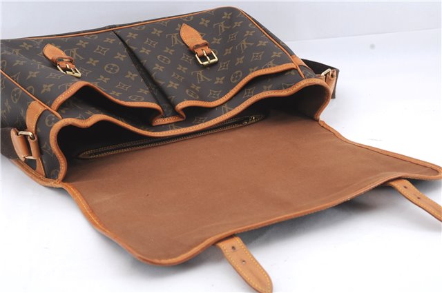 Auth Louis Vuitton Monogram Gibeciere GM Shoulder Cross Body Bag M42246 LV 5276D