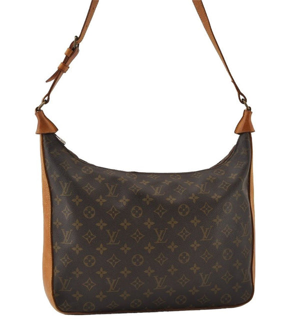 Authentic Louis Vuitton Monogram Boulogne 35 Shoulder Cross Bag Old Model 5276I