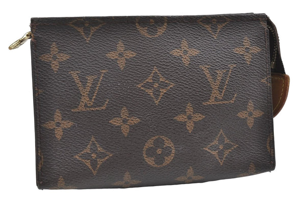 Auth Louis Vuitton Monogram Poche Toilette 15 Cosmetics Pouch M47546 LV 5277D