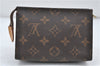 Auth Louis Vuitton Monogram Poche Toilette 15 Cosmetics Pouch M47546 LV 5277D
