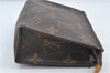 Auth Louis Vuitton Monogram Poche Toilette 15 Cosmetics Pouch M47546 LV 5277D
