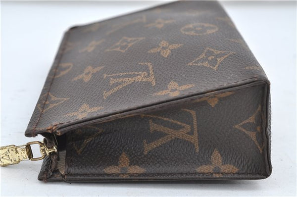 Auth Louis Vuitton Monogram Poche Toilette 15 Cosmetics Pouch M47546 LV 5277D