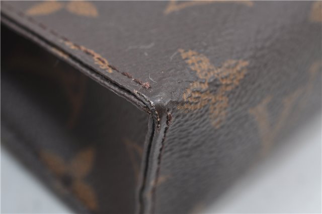 Auth Louis Vuitton Monogram Poche Toilette 15 Cosmetics Pouch M47546 LV 5277D