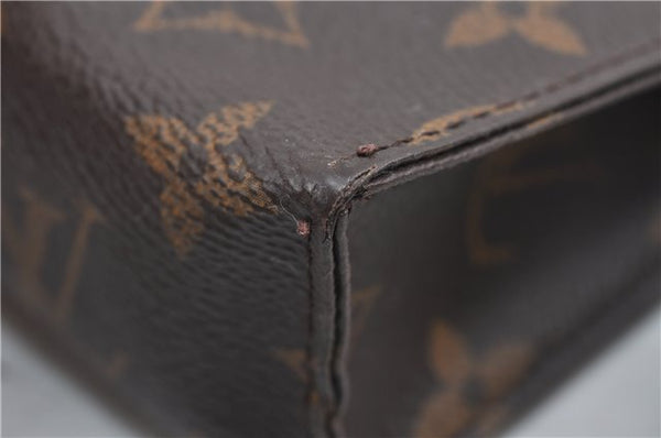 Auth Louis Vuitton Monogram Poche Toilette 15 Cosmetics Pouch M47546 LV 5277D