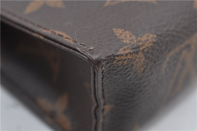 Auth Louis Vuitton Monogram Poche Toilette 15 Cosmetics Pouch M47546 LV 5277D