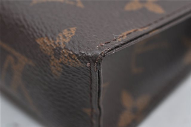 Auth Louis Vuitton Monogram Poche Toilette 15 Cosmetics Pouch M47546 LV 5277D