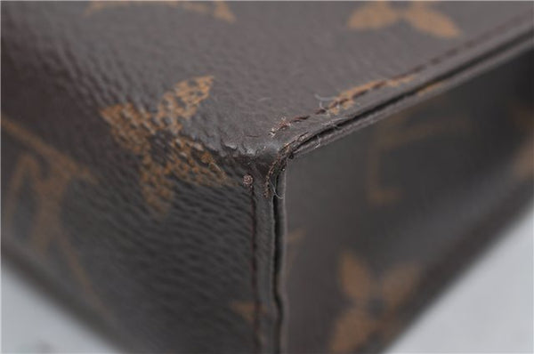 Auth Louis Vuitton Monogram Poche Toilette 15 Cosmetics Pouch M47546 LV 5277D