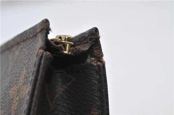 Auth Louis Vuitton Monogram Poche Toilette 15 Cosmetics Pouch M47546 LV 5277D