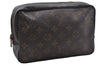 Auth Louis Vuitton Monogram Trousse Toilette 23 Clutch Hand Bag M47524 LV 5278D