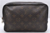 Auth Louis Vuitton Monogram Trousse Toilette 23 Clutch Hand Bag M47524 LV 5278D
