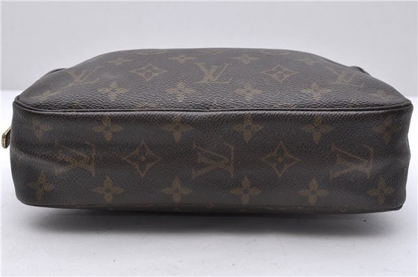 Auth Louis Vuitton Monogram Trousse Toilette 23 Clutch Hand Bag M47524 LV 5278D