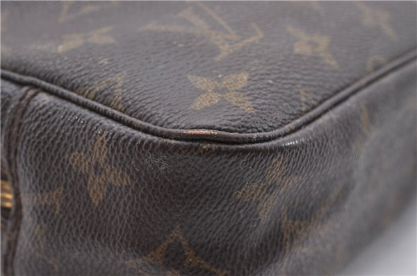 Auth Louis Vuitton Monogram Trousse Toilette 23 Clutch Hand Bag M47524 LV 5278D