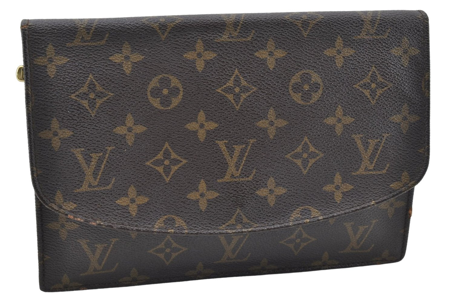Authentic Louis Vuitton Monogram Pochette Rabat Clutch Hand Bag M51940 LV 5278E