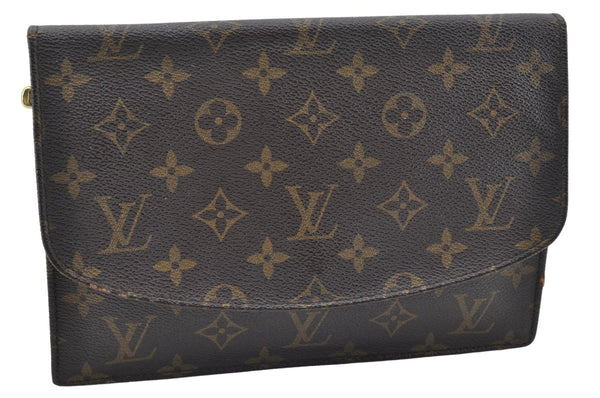Authentic Louis Vuitton Monogram Pochette Rabat Clutch Hand Bag M51940 LV 5278E