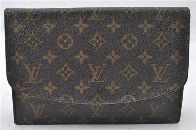Authentic Louis Vuitton Monogram Pochette Rabat Clutch Hand Bag M51940 LV 5278E