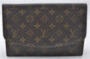 Authentic Louis Vuitton Monogram Pochette Rabat Clutch Hand Bag M51940 LV 5278E