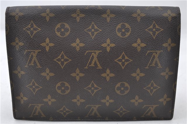 Authentic Louis Vuitton Monogram Pochette Rabat Clutch Hand Bag M51940 LV 5278E