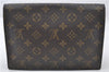 Authentic Louis Vuitton Monogram Pochette Rabat Clutch Hand Bag M51940 LV 5278E