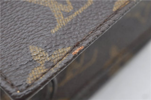 Authentic Louis Vuitton Monogram Pochette Rabat Clutch Hand Bag M51940 LV 5278E