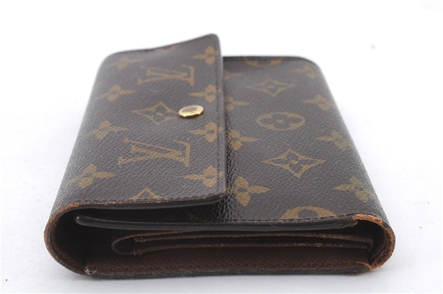 Authentic LOUIS VUITTON Monogram Porte Tresor Etui Papier Wallet M61202 LV 5279C