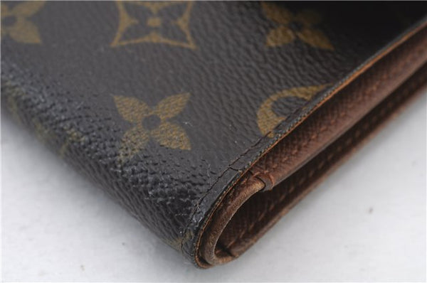 Authentic LOUIS VUITTON Monogram Porte Tresor Etui Papier Wallet M61202 LV 5279C