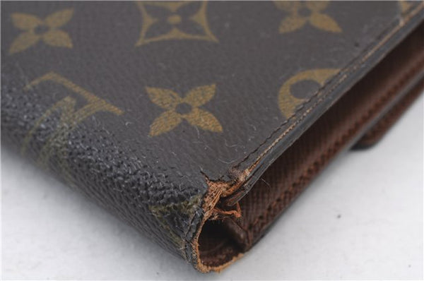 Authentic LOUIS VUITTON Monogram Porte Tresor Etui Papier Wallet M61202 LV 5279C