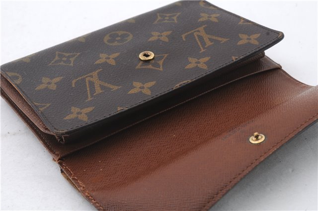 Authentic LOUIS VUITTON Monogram Porte Tresor Etui Papier Wallet M61202 LV 5279C