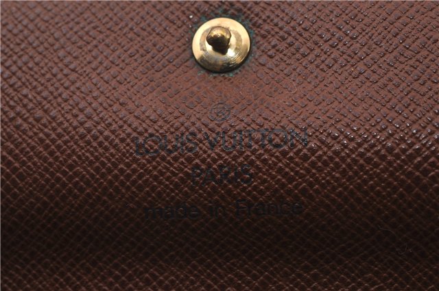 Authentic LOUIS VUITTON Monogram Porte Tresor Etui Papier Wallet M61202 LV 5279C