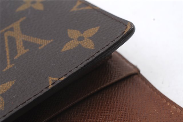 Authentic LOUIS VUITTON Monogram Porte Tresor Etui Papier Wallet M61202 LV 5279C