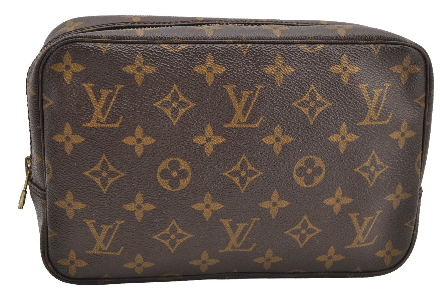 Auth Louis Vuitton Monogram Trousse Toilette 23 Clutch Hand Bag M47524 LV 5279I