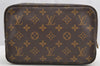 Auth Louis Vuitton Monogram Trousse Toilette 23 Clutch Hand Bag M47524 LV 5279I