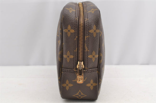 Auth Louis Vuitton Monogram Trousse Toilette 23 Clutch Hand Bag M47524 LV 5279I