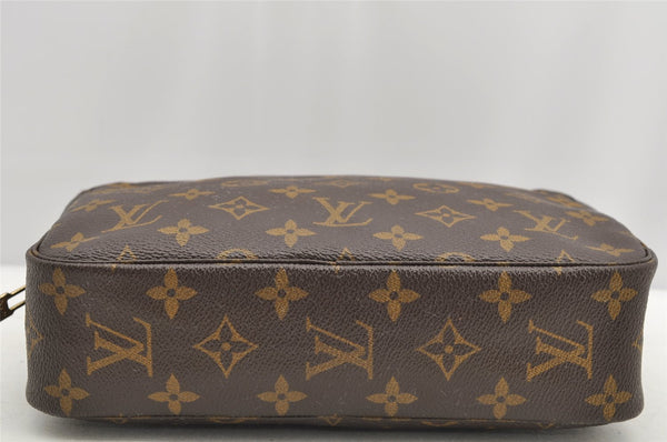 Auth Louis Vuitton Monogram Trousse Toilette 23 Clutch Hand Bag M47524 LV 5279I