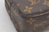 Auth Louis Vuitton Monogram Trousse Toilette 23 Clutch Hand Bag M47524 LV 5279I